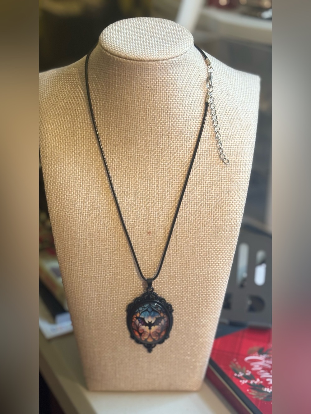 Cameo Bat Necklace NWOT